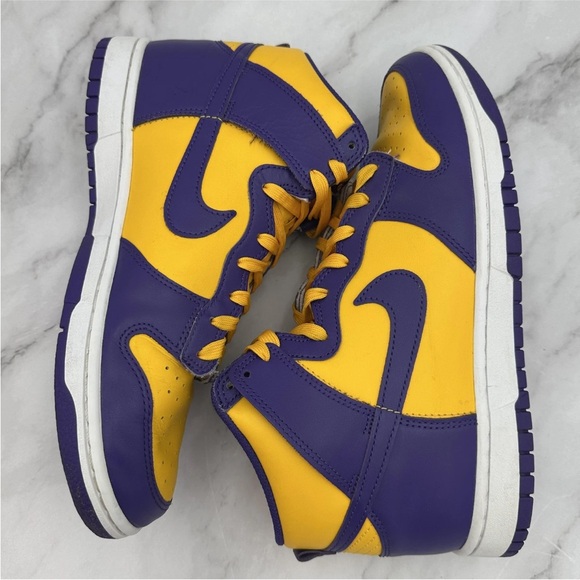 Nike Dunk High Retro Court Purple Violet Court Shoes Mens 9.5 Lakers Sneakers main image 6